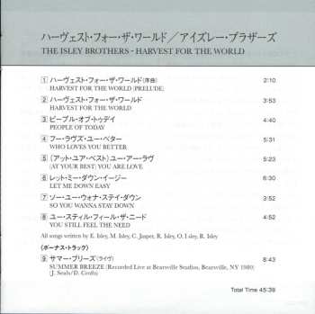 CD The Isley Brothers: Harvest For The World