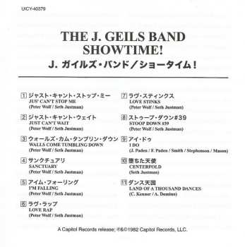 CD The J. Geils Band: Showtime! LTD
