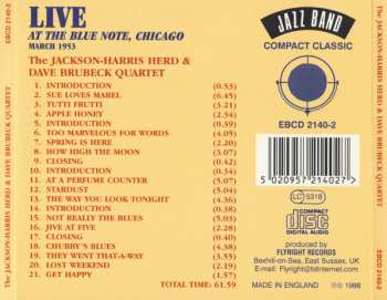 CD The Dave Brubeck Quartet: Live At The Blue Note, Chicago March 1953
