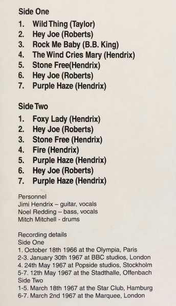 LP The Jimi Hendrix Experience: Live in Europe 1966-1967   