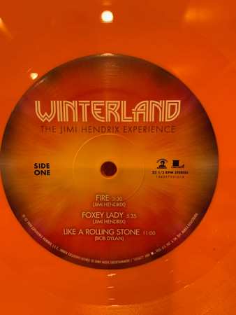 LP The Jimi Hendrix Experience: Winterland