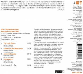 CD The John Coltrane Quartet: Impressions - Graz 1962