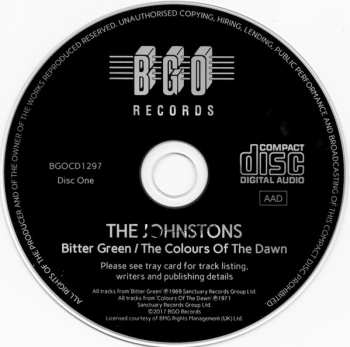 2CD The Johnstons: Bitter Green/Colours of the Dawn/If I Sang My Song + Bonus Tracks