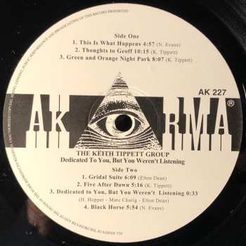 LP The Keith Tippett Group: Dedicated To You, But You Weren't Listening