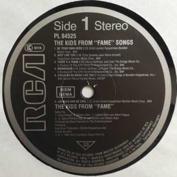 LP The Kids From Fame: Songs