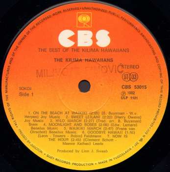 LP De Kilima Hawaiians: The Best Of The Kilima Hawaiians