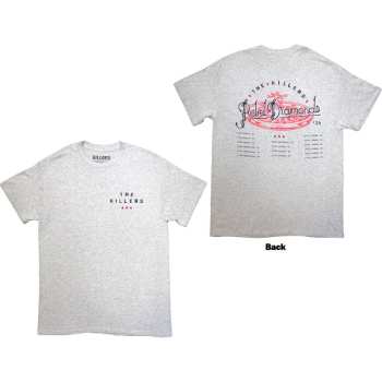 Mercancía The Killers: The Killers Unisex T-shirt: Tour '24 Roulette Wheel (grey) (back Print & Ex-tour) (small) S