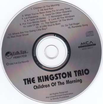 CD Kingston Trio: Children Of The Morning