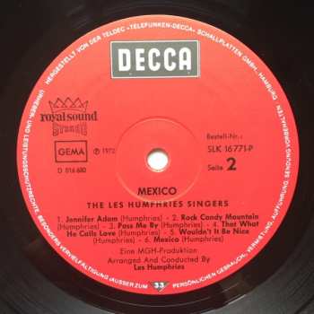 LP Les Humphries Singers: Mexico