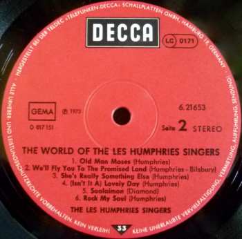 LP Les Humphries Singers: The World Of The Les Humphries Singers