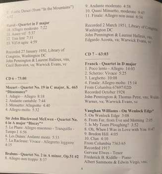 8CD/Caja London String Quartet: 1917-1951 Recordings