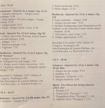 8CD/Caja London String Quartet: 1917-1951 Recordings