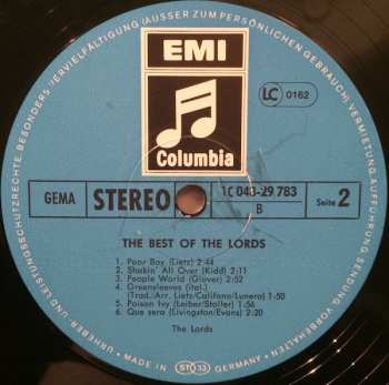 LP The Lords: The Best Of The Lords