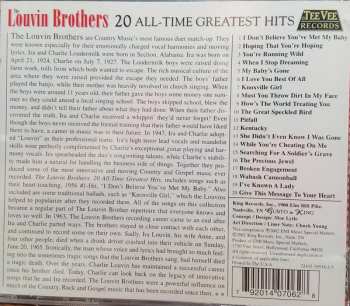 CD The Louvin Brothers: 20 All-Time Greatest Hits 