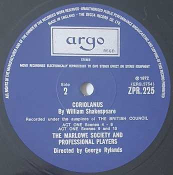 4LP/Caja William Shakespeare: Coriolanus
