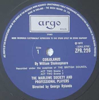 4LP/Caja William Shakespeare: Coriolanus