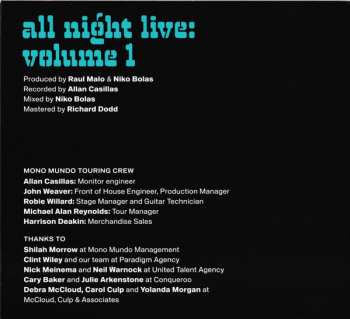 CD The Mavericks: All Night Live Vol. 1
