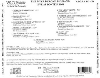 CD The Mike Barone Big Band: Live At Donte's, 1968