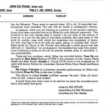 CD The Miles Davis Quintet: Cookin' With The Miles Davis Quintet DIGI