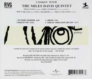 CD The Miles Davis Quintet: Cookin' With The Miles Davis Quintet