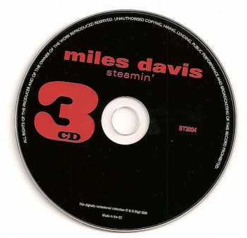 3CD/Caja The Miles Davis Quintet: Workin, Relaxin', Steamin'