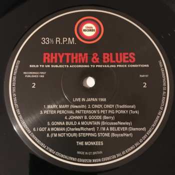 LP The Monkees: Live In Japan 1968