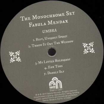 LP The Monochrome Set: Fabula Mendax