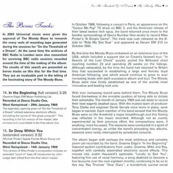 CD The Moody Blues: On The Threshold Of A Dream