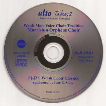 CD The Morriston Orpheus Choir: Welsh Male Voice Choir Tradition-Morriston Orpheus