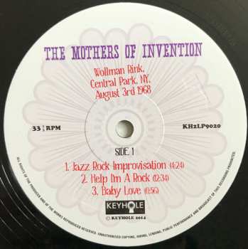 2LP The Mothers: Wollman Rink, Central Park, NY, August 3rd 1968