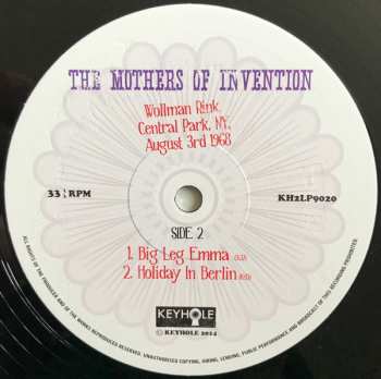 2LP The Mothers: Wollman Rink, Central Park, NY, August 3rd 1968