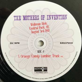 2LP The Mothers: Wollman Rink, Central Park, NY, August 3rd 1968