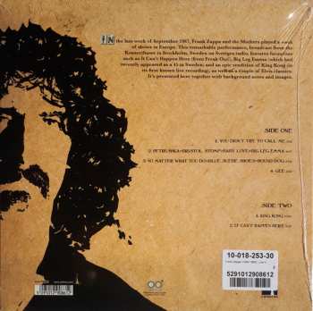 LP The Mothers: Live In Sweden 1967