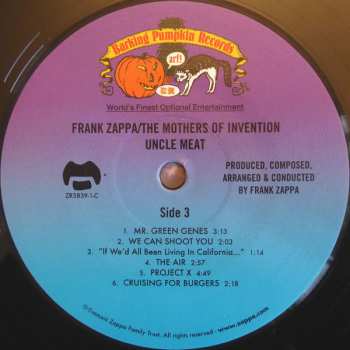 2LP The Mothers: Uncle Meat