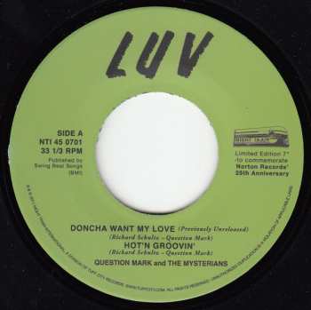 SP ? & The Mysterians: Doncha Want My Love / Hot 'N' Groovin' / Funky Lady LTD
