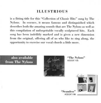 CD The Nylons: Illustrious A Collection Of Classic Hits