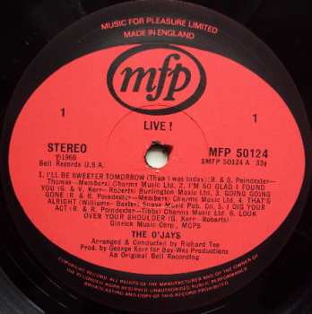 LP The O'Jays: Live!