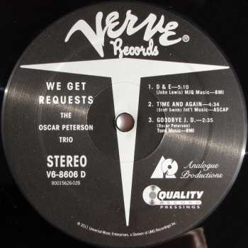 2LP The Oscar Peterson Trio: We Get Requests