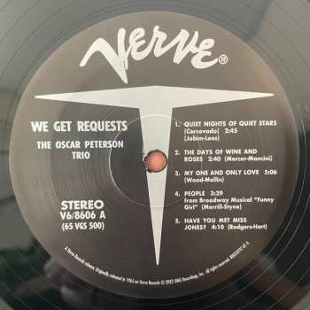 LP The Oscar Peterson Trio: We Get Requests