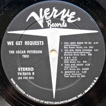 2LP The Oscar Peterson Trio: We Get Requests (100% Pure Lp)