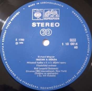 LP Leopold Stokowski: Čarodějná Láska / Tristan A Isolda
