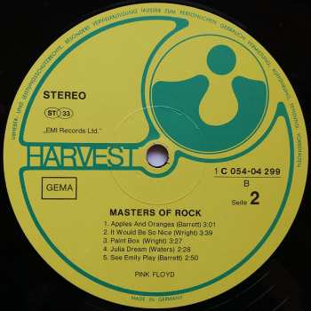 LP Pink Floyd: Masters Of Rock