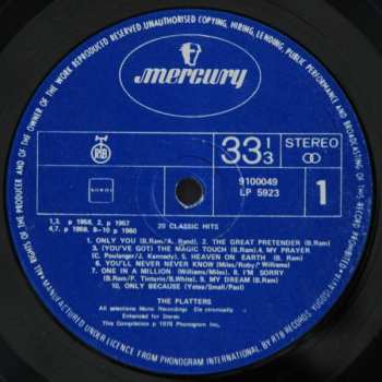 LP The Platters: 20 Classic Hits
