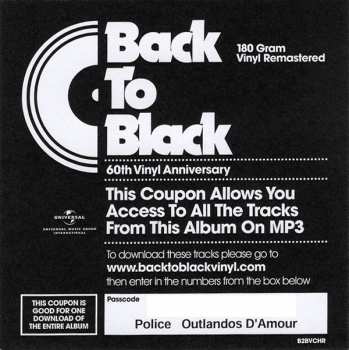 LP The Police: Outlandos D'Amour