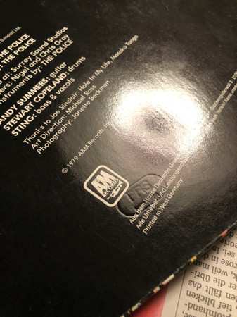 LP The Police: Outlandos D'Amour