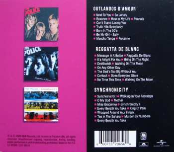 3CD/Caja The Police: Outlandos D'Amour - Reggatta De Blanc - Synchronicity