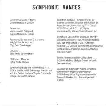 CD U.S. Marine Band: Symphonic Dances