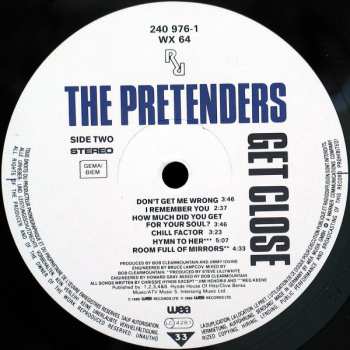 LP The Pretenders: Get Close