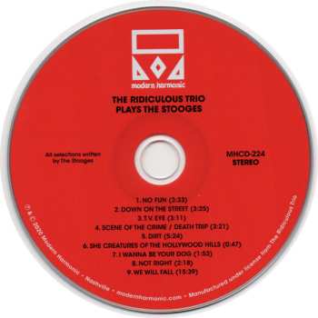 CD The Ridiculous Trio: Plays The Stooges