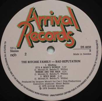 LP The Ritchie Family: Bad Reputation